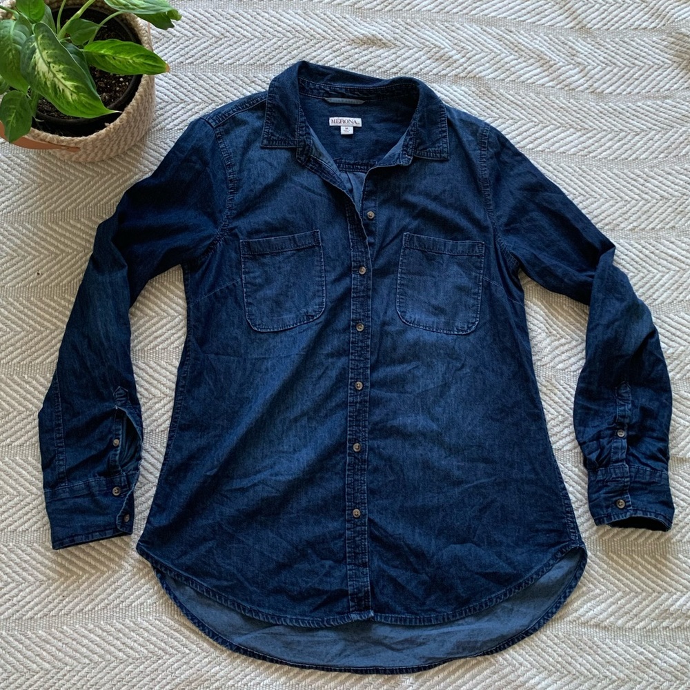 Merona Dark Chambray Top